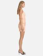 Clothing Skipper Mini Dress - Peach Gingham