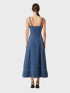 Clothing Cora Denim Midi Dress - Blue