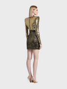 Clothing Perfume Exotico Mini Dress - Gold