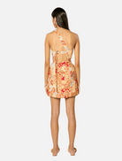 Clothing Solene Asymmetrical Short Dress - Orange Floral