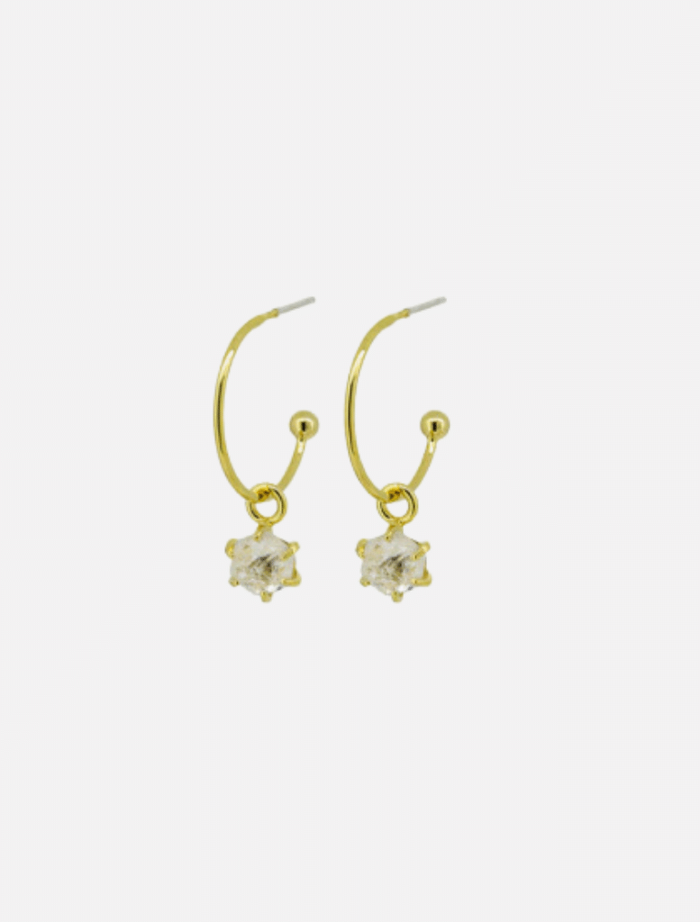 Evie Earrings - Gold | Accessories | Accessories, Big Earrings, brand-JOLIE AND DEEN, Drop Earrings, Earrings, Hoop earrings, price-Under $50 | Jolie and Deen