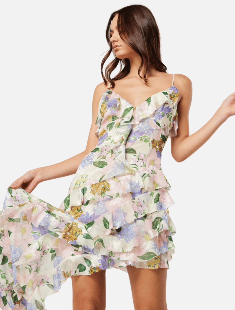 Cosima Asymmetrical Dress - Multi - Insurge Clothing