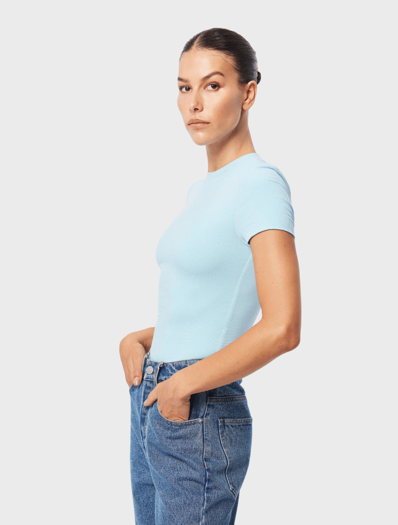 Clothing The Bowery Top - Mist Blue