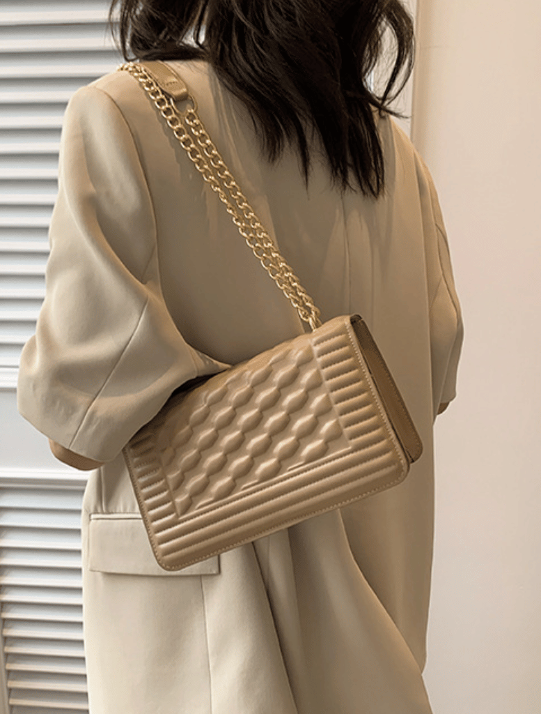 Clancy Quilted Bag - Nude - Insurge Clothing