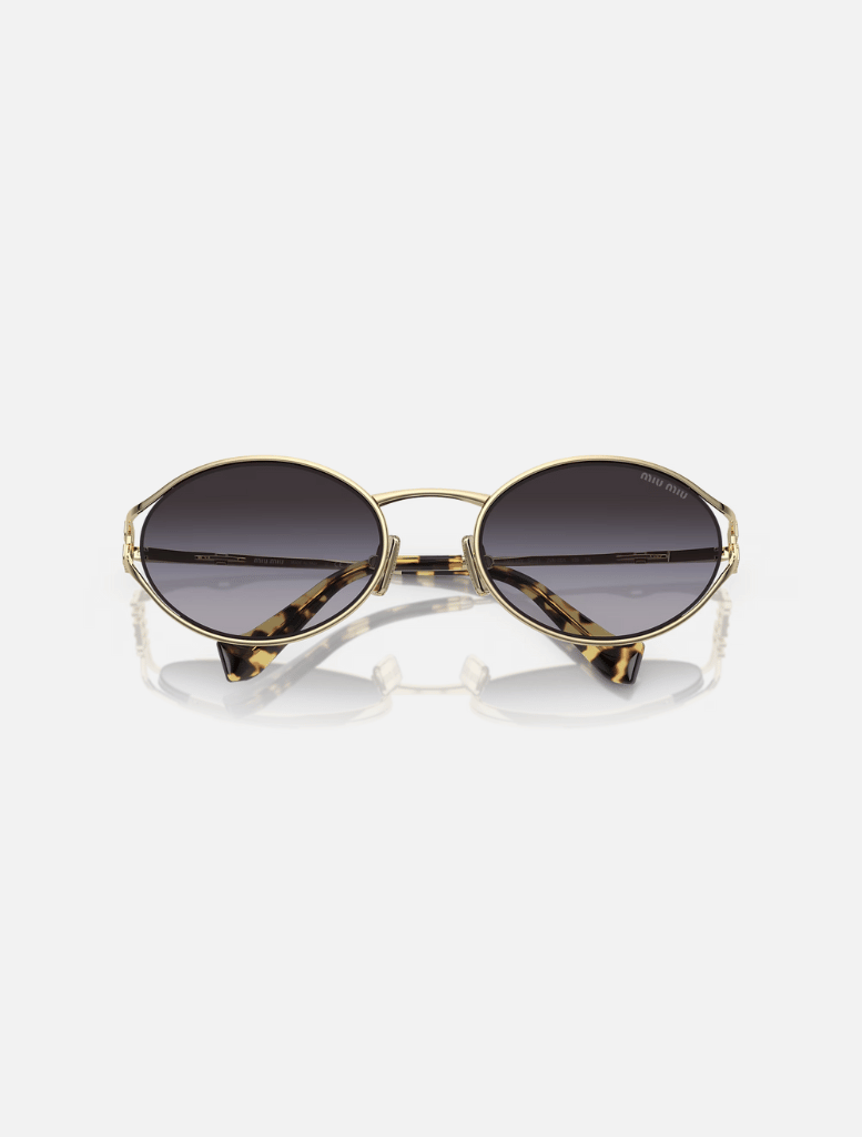 Accessories Miu Miu MU52YS Sunglasses - Gold/Pale Grey Gradient