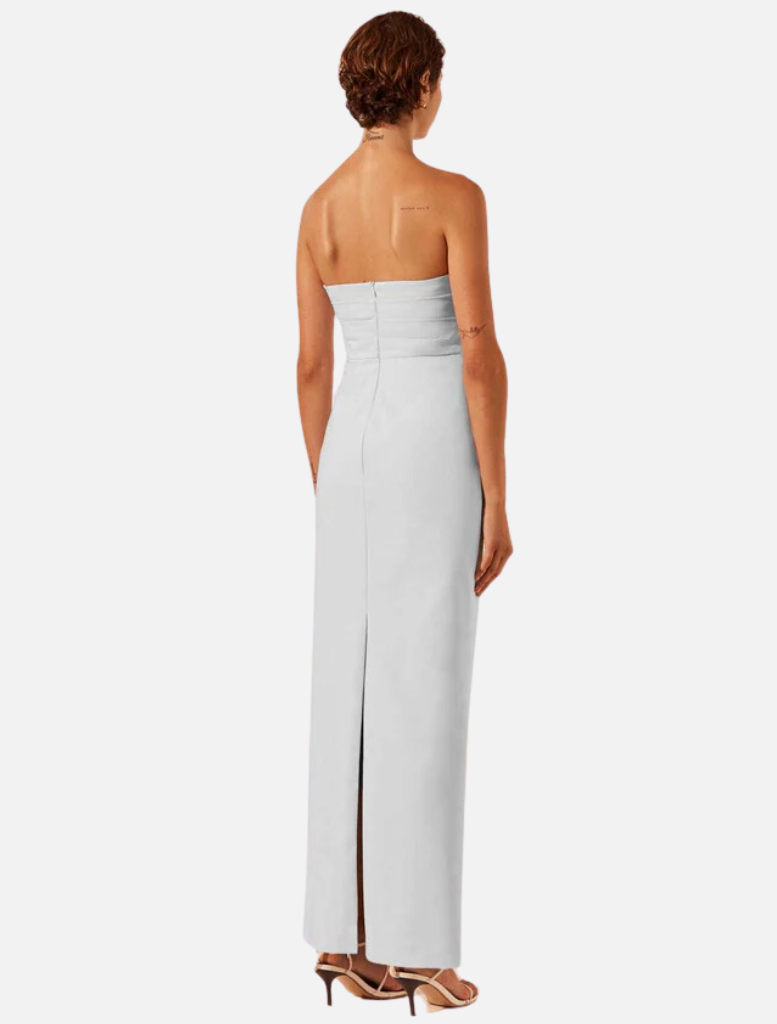 Clothing Strapless Draped Maxi Dress - Sky