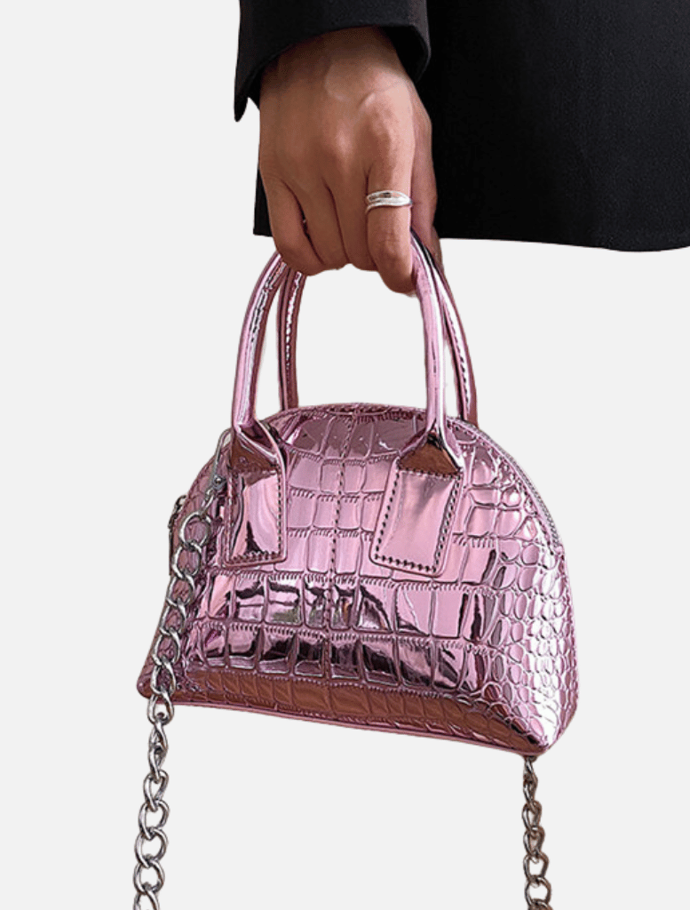 Audrey Bag - Pink Metalic | Accessories | Accessories, Bag, Bags, brand-Insurge Clothing, Cross body bag, handbag, price-$50 - $100, shoulder bag | Insurge Clothing