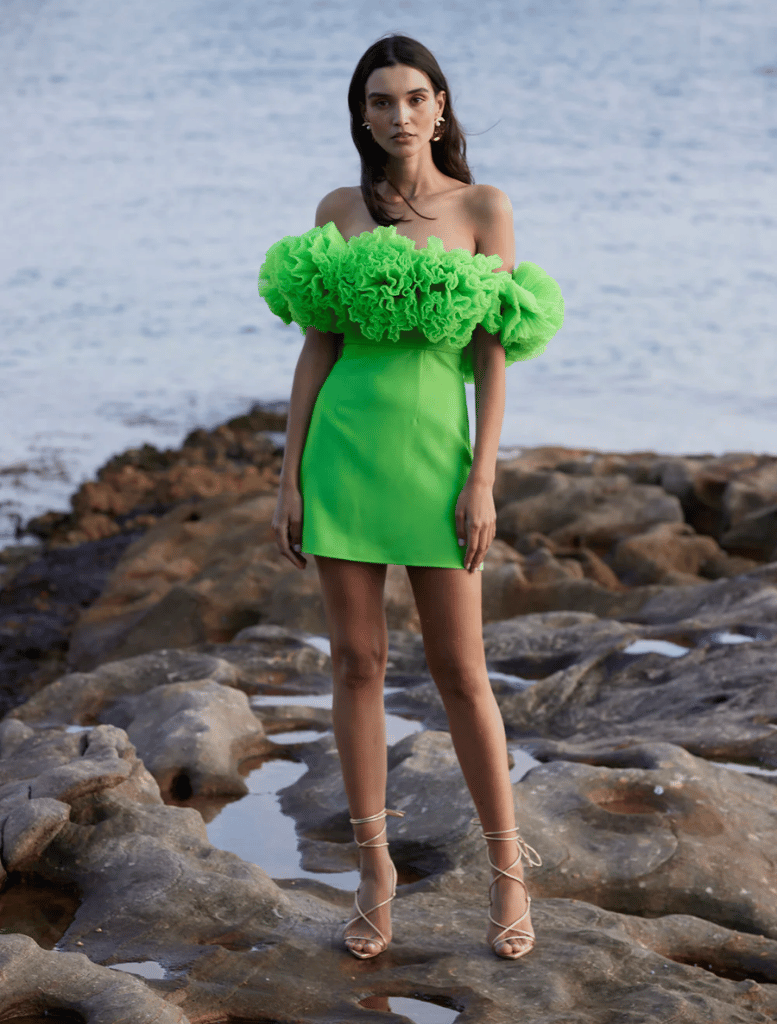 Sorrento Mini Dress - Green - Insurge Clothing