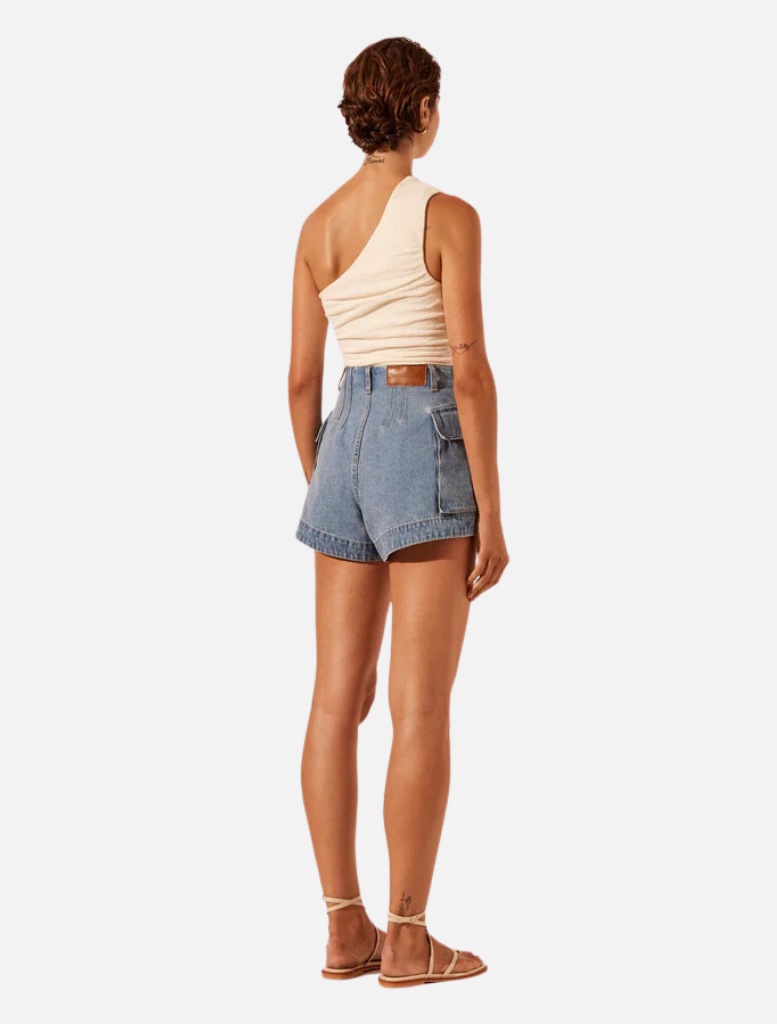 Clothing Patch Pocket Shorts - Mid Blue