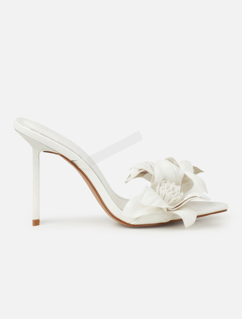 Shoes Mirella Flower Heels - Ivory