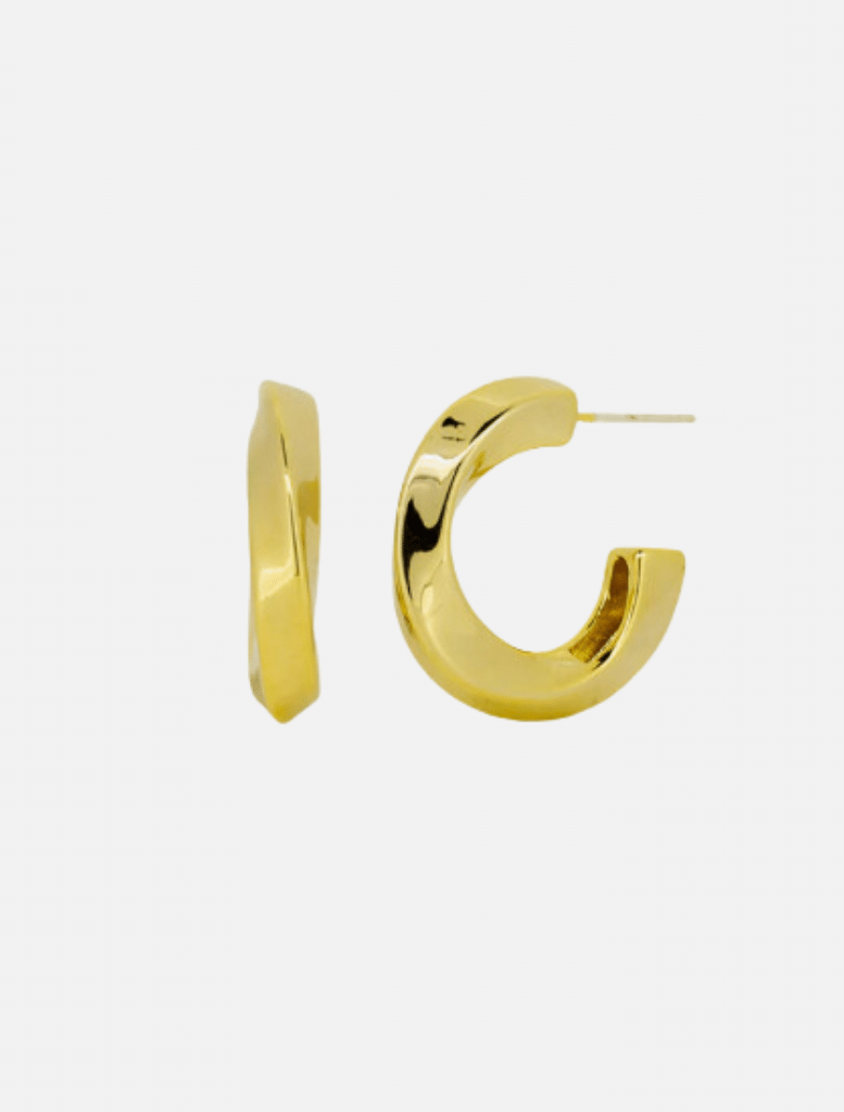 Adele Hoops - Gold | Accessories | Accessories, Big Earrings, brand-JOLIE AND DEEN, Drop Earrings, Earrings, Hoop earrings, price-Under $50 | Jolie and Deen