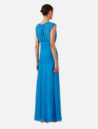 Clothing Amina High Neck Maxi Dress - Aqua