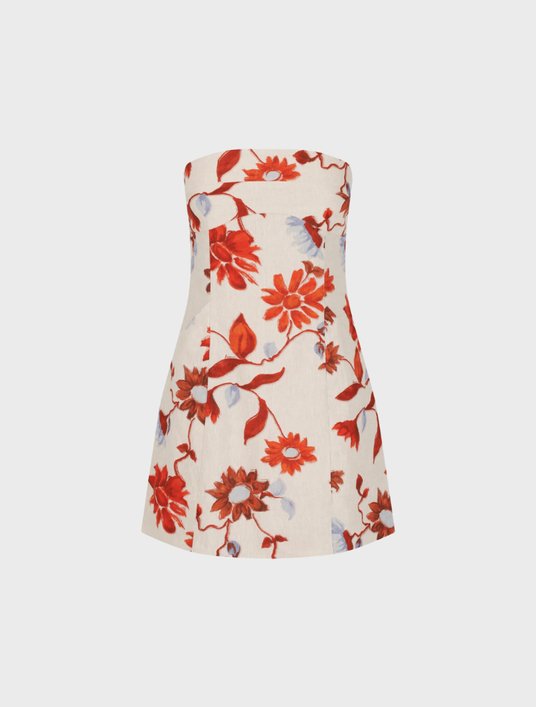 Clothing Alba Mini Dress - Cactus Bloom Sand