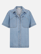 Clothing Short Sleeve Shirt - Mid Blue