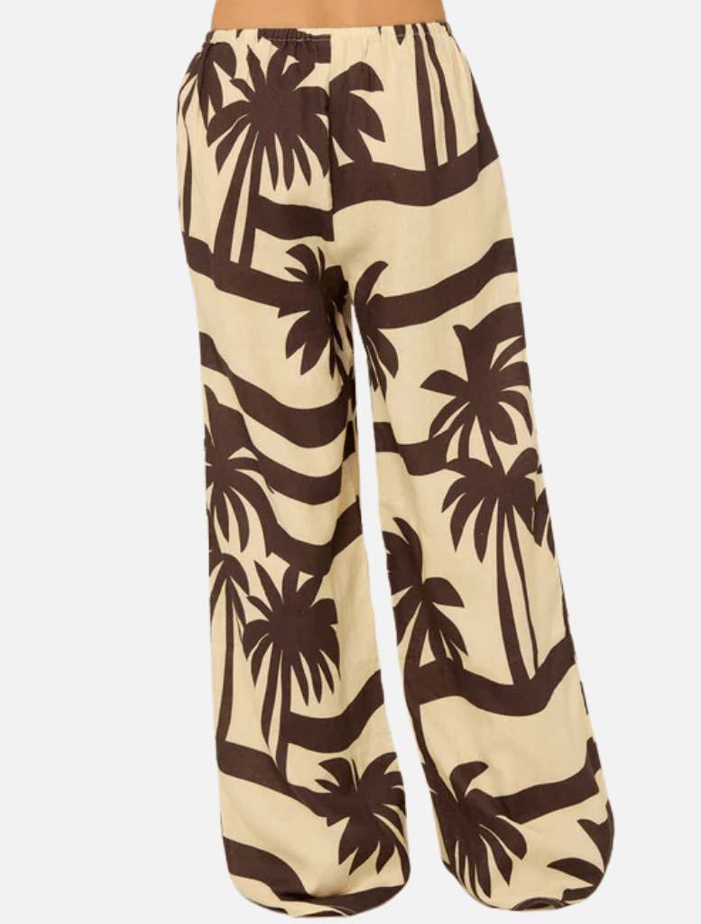 Clothing Catalina Pant - Cocoa Palma Print