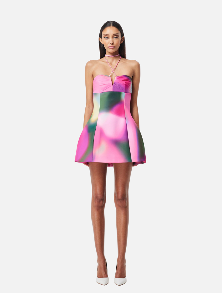 Clothing Blurred Mini Dress - Print