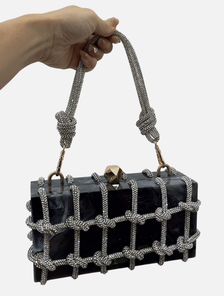 Jade Bag - Black Diamante - Insurge Clothing