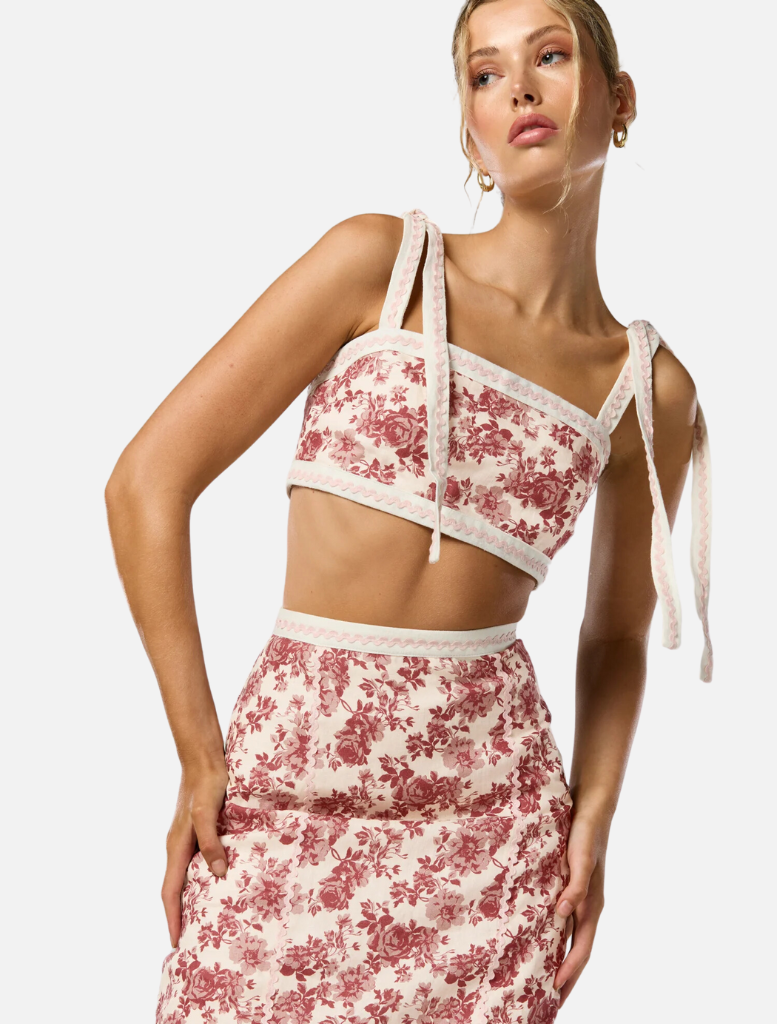 Top Cherri Crop Top - Red