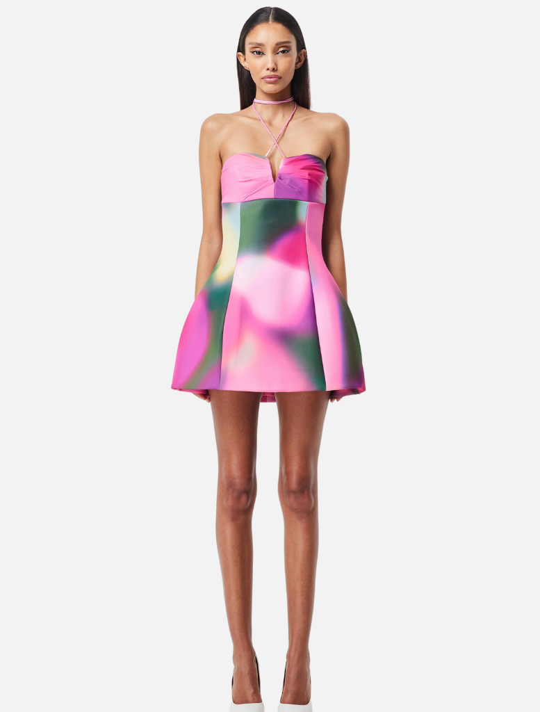 Clothing Blurred Mini Dress - Print