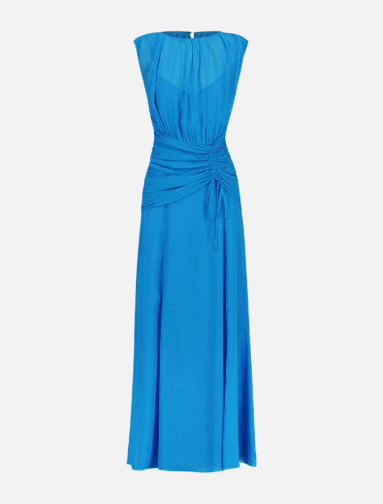 Clothing Amina High Neck Maxi Dress - Aqua