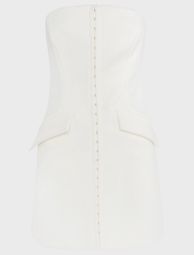 Clothing Linear Mini Dress - White