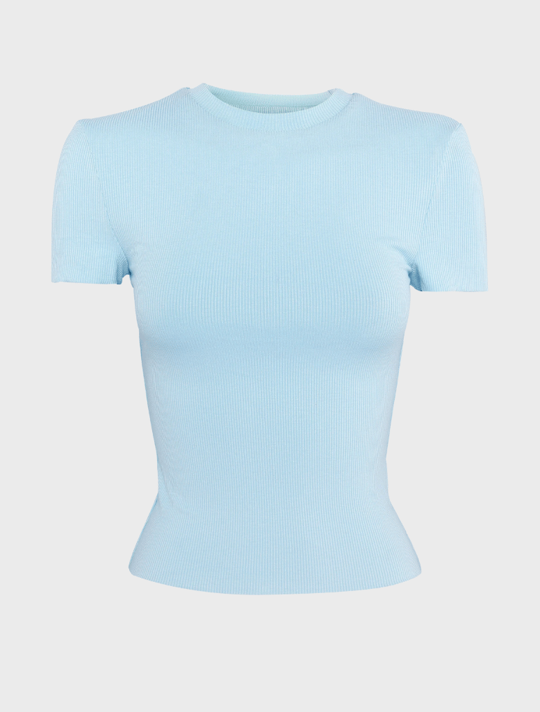 Clothing The Bowery Top - Mist Blue