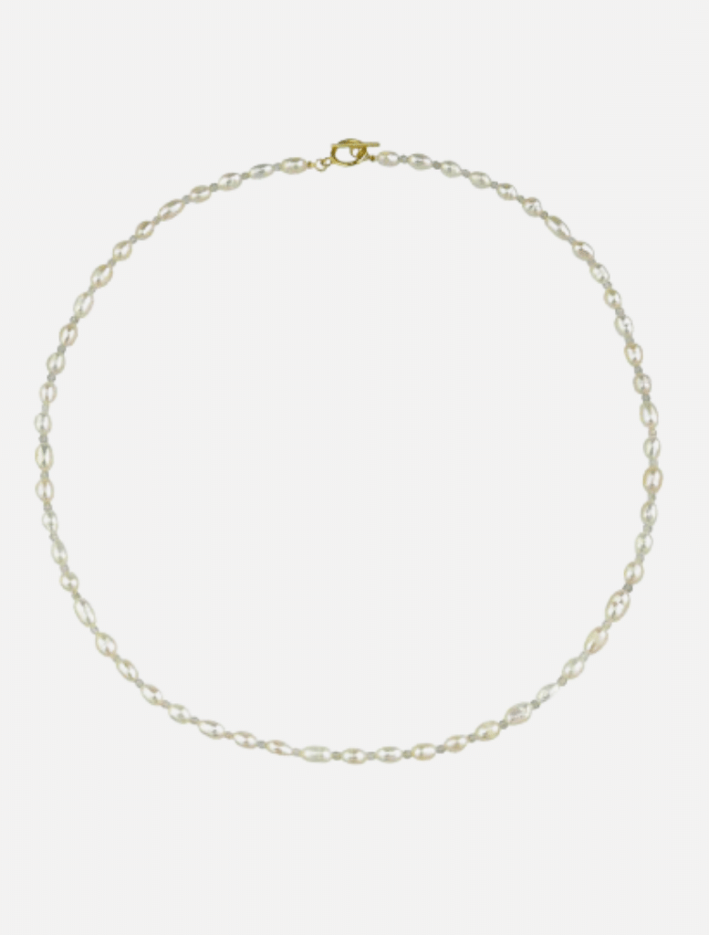 Sayla Pearl Necklace - Grey | Accessories | Accessories, brand-Jolie and Deen, chain necklace, Necklace, Necklaces, price-$50 - $100, Tops | Jolie and Deen