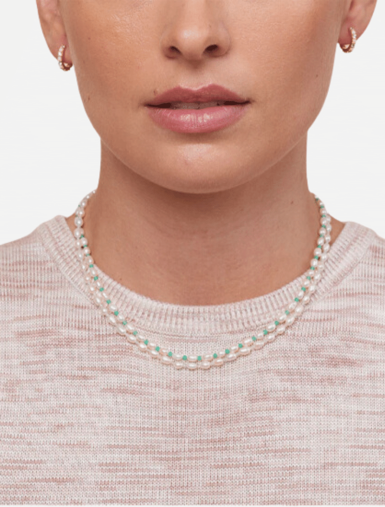 Sayla Pearl Necklace - Grey - Insurge Clothing