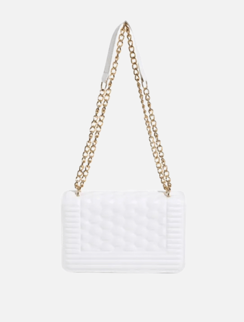 Clancy Quilted Bag - White | Accessories | Accessories, Bag, Bags, brand-Insurge Clothing, Cross body bag, handbag, price-$100 - $150, shoulder bag | Insurge Clothing
