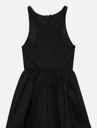 Billie Pointelle Mini Dress - Black