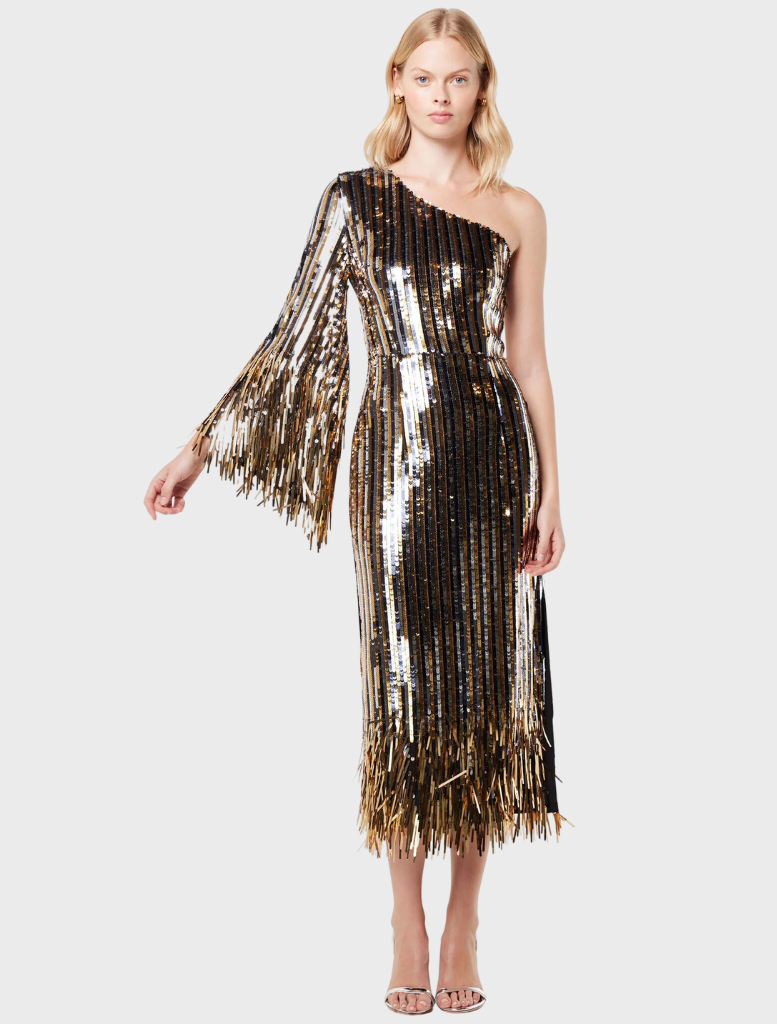 Clothing Mezzanine Dress- Gold/Black