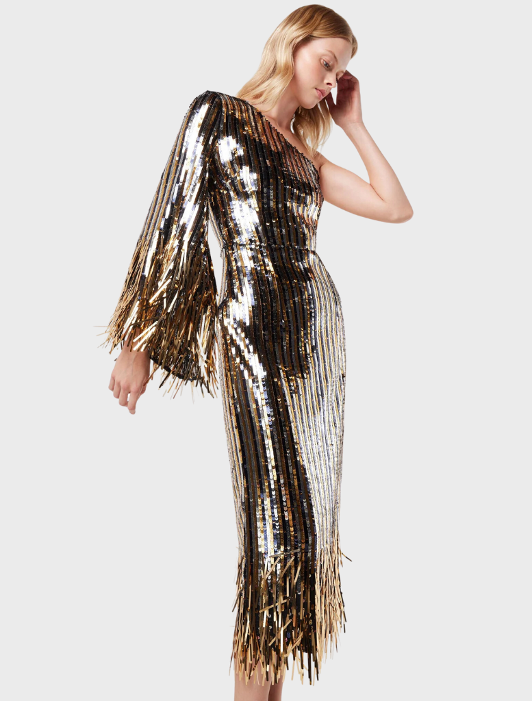 Clothing Mezzanine Dress- Gold/Black