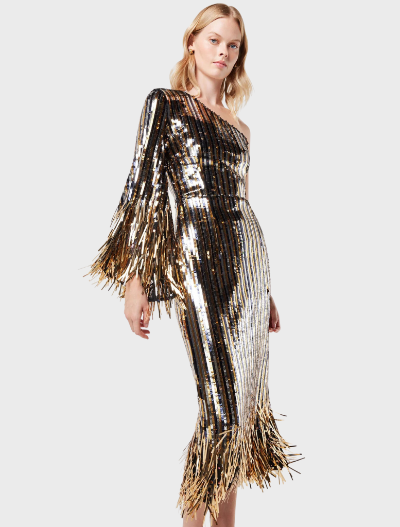 Clothing Mezzanine Dress- Gold/Black