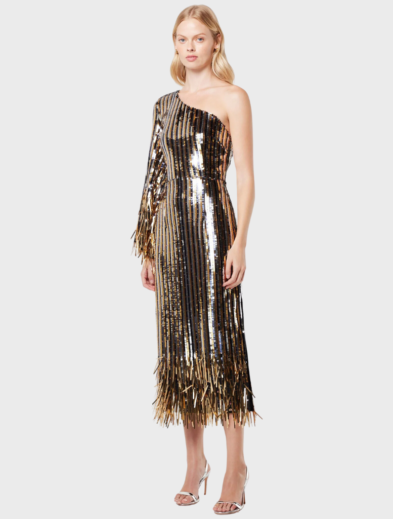 Clothing Mezzanine Dress- Gold/Black