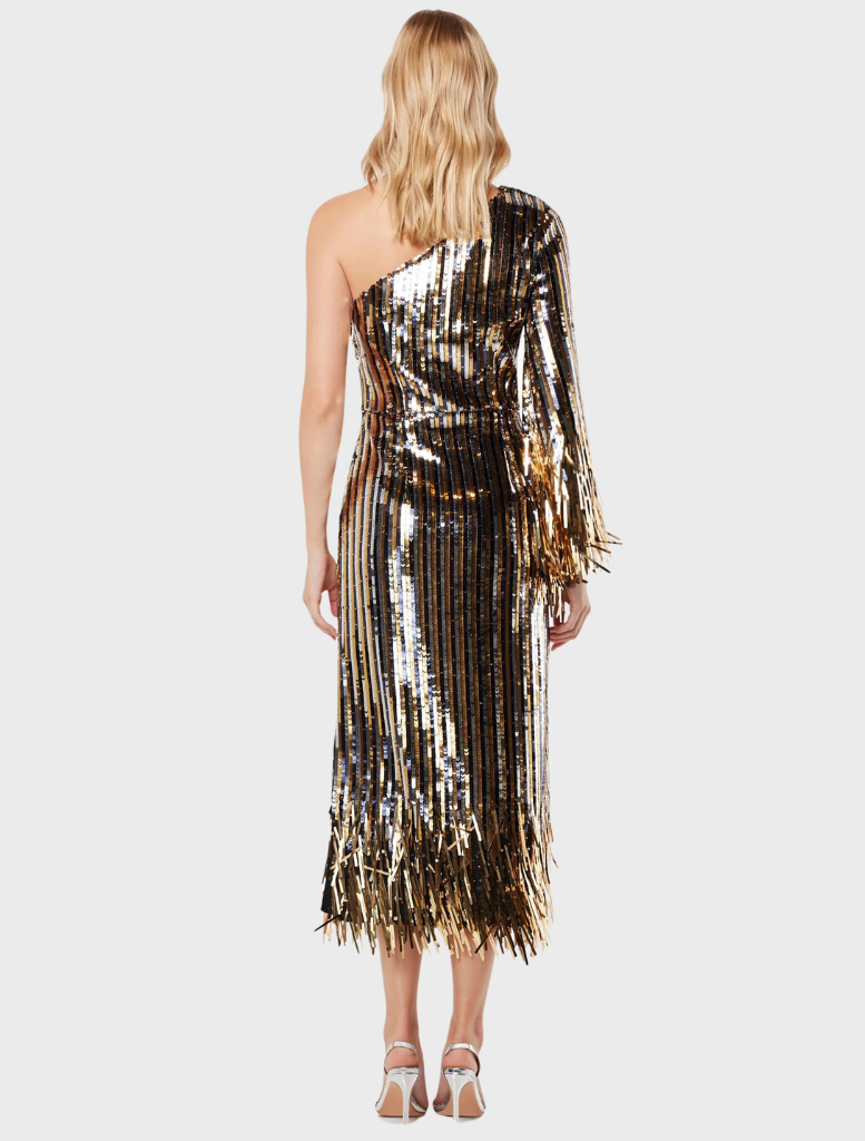 Clothing Mezzanine Dress- Gold/Black