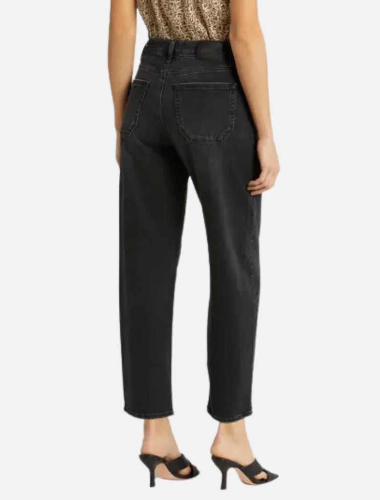 Denim Alexis W/ Coverted Button Fly Tapered - Viper Black