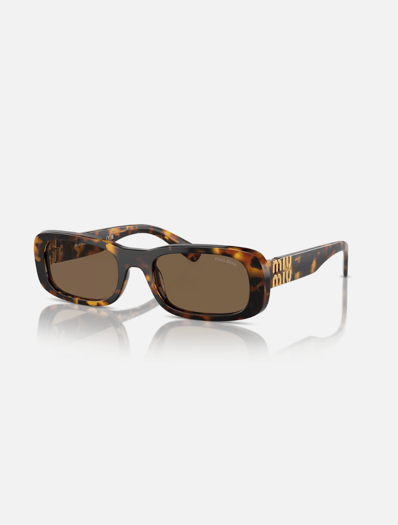 Accessories 0MU08ZS Sunglasses - Honey Havana / Dark Brown