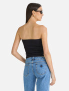 Clothing Heather Long Line Bandeau - Black