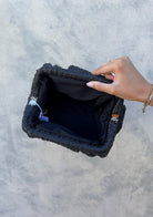 Accessories Lana Straw Clutch - Black