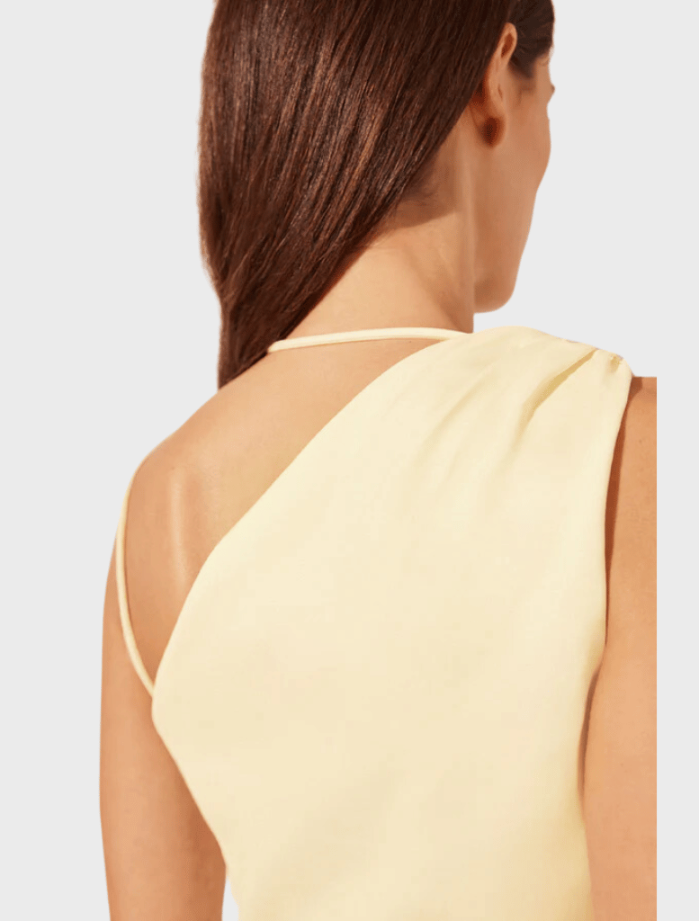 Clothing Lani Gathered Midi Dress - Vanilla