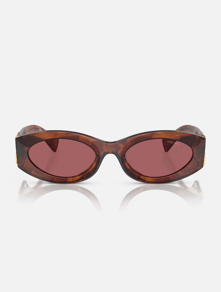 0MU11WS Sunglasses - Striped Tobacco