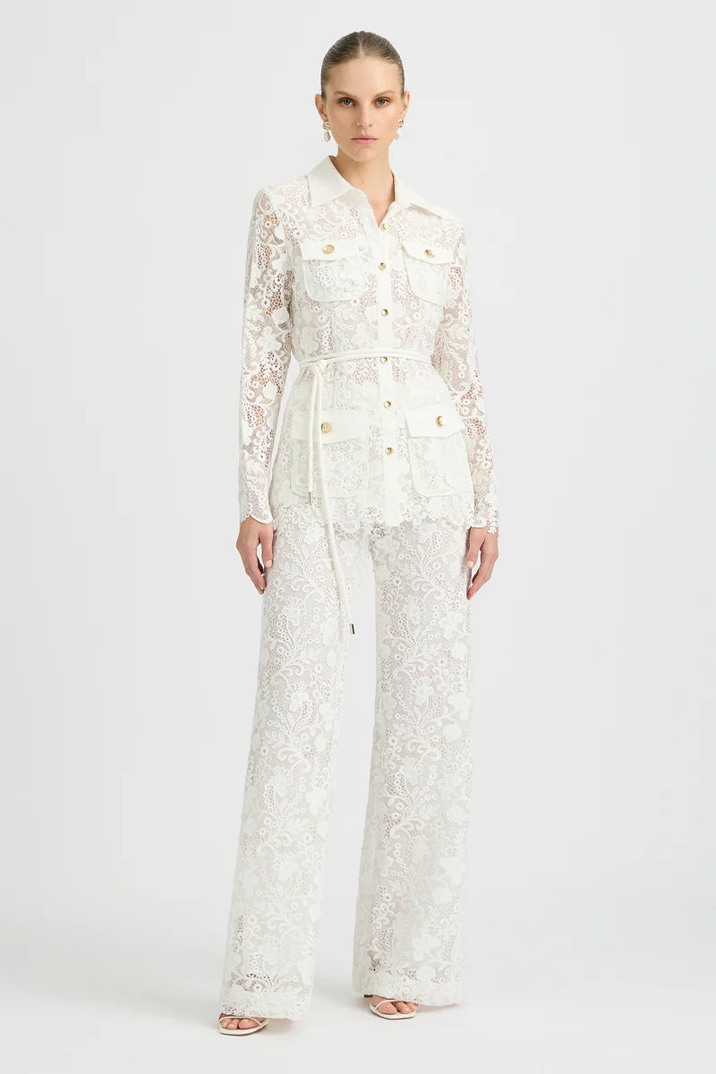 Clothing Rana Lace Blazer - White