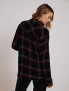 Clothing Oversized Shirt with Pocket - Autumn Sunset Plaid