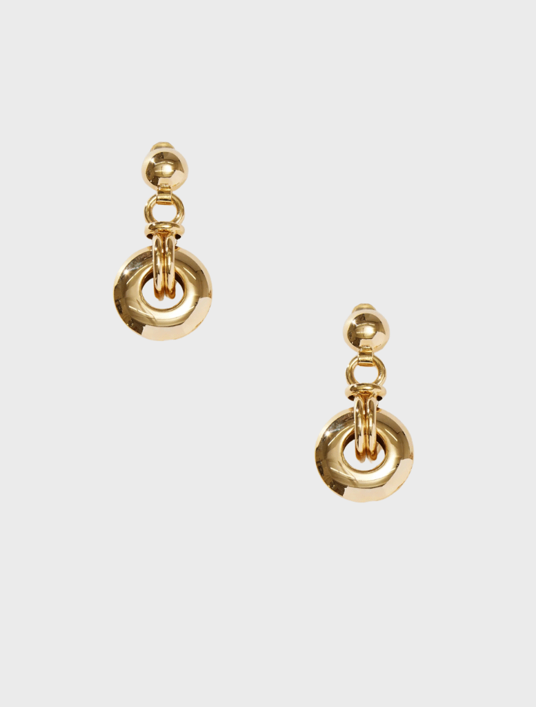 Accessories Circle Drop Earring - Gold