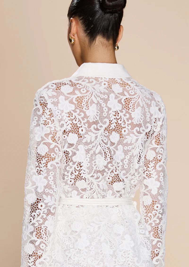 Clothing Rana Lace Blazer - White