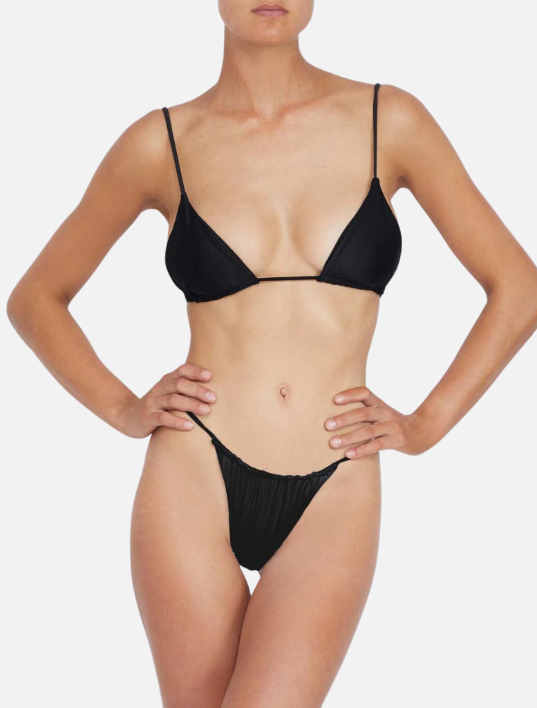 Swimwear The String Side Pant - Black