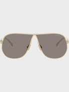 MU A56S ZVN80Q in pale gold with dark grey accents, showcasing a sleek and modern design.