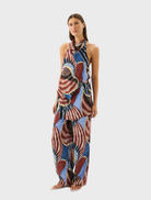 Nautica's Agave halter top, featuring a fashionable design and lively colors, suitable for summer occasions.