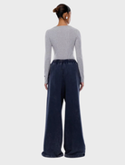 Washed ink Asher track pant, designed for a casual look with an elastic waistband and soft fabric for ease of movement.