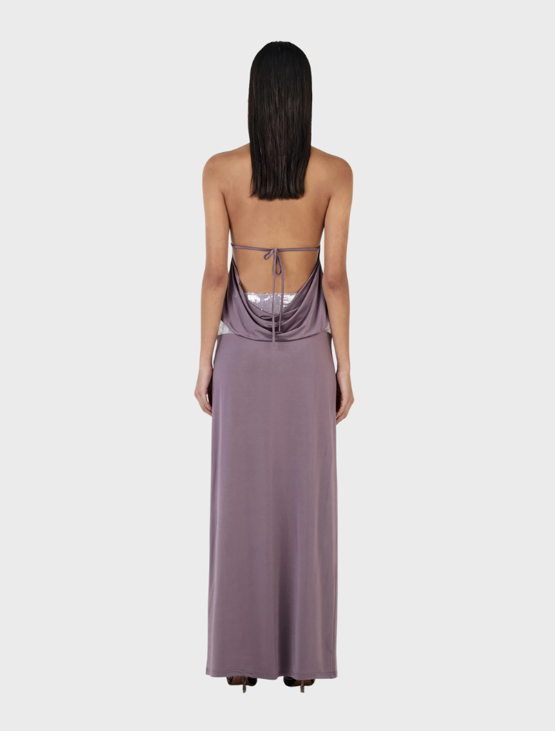  Elegant aubergine Francesca skirt with a flattering fit, ideal for both casual and formal events.